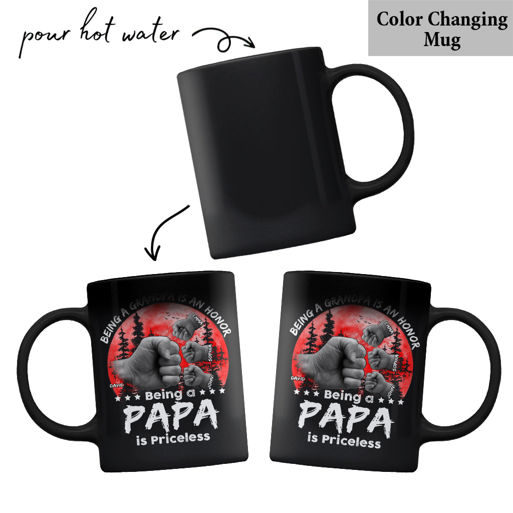 Mug personnalisé Père-Fils Lueur Rouge - Mug Papa