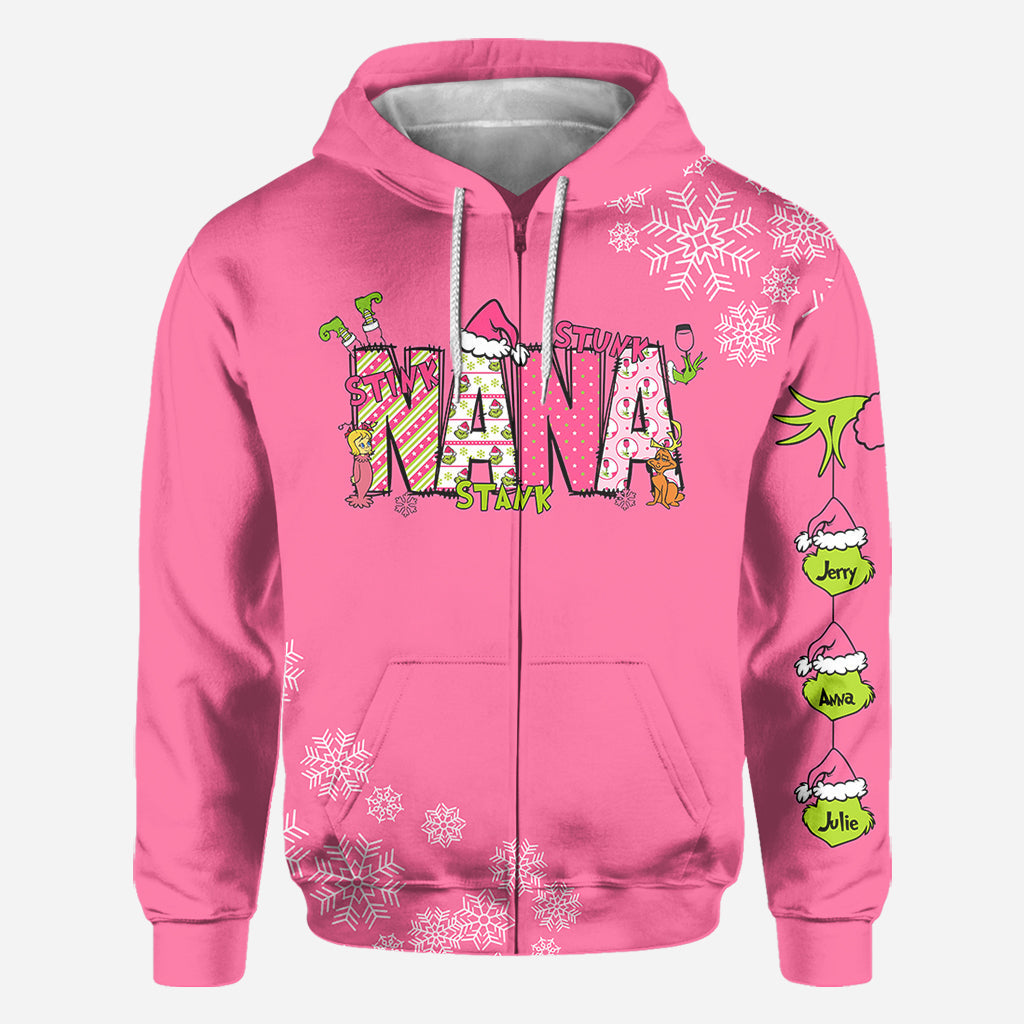 Grand-mère Grincheuse - T-shirt personnalisé « Vol de Noël »