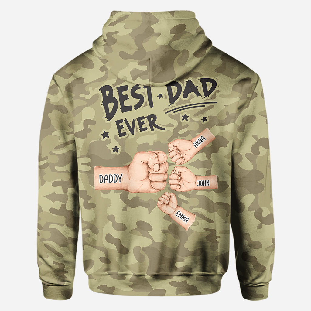 Meilleur papa du monde - T-shirt personnalisé pour papa