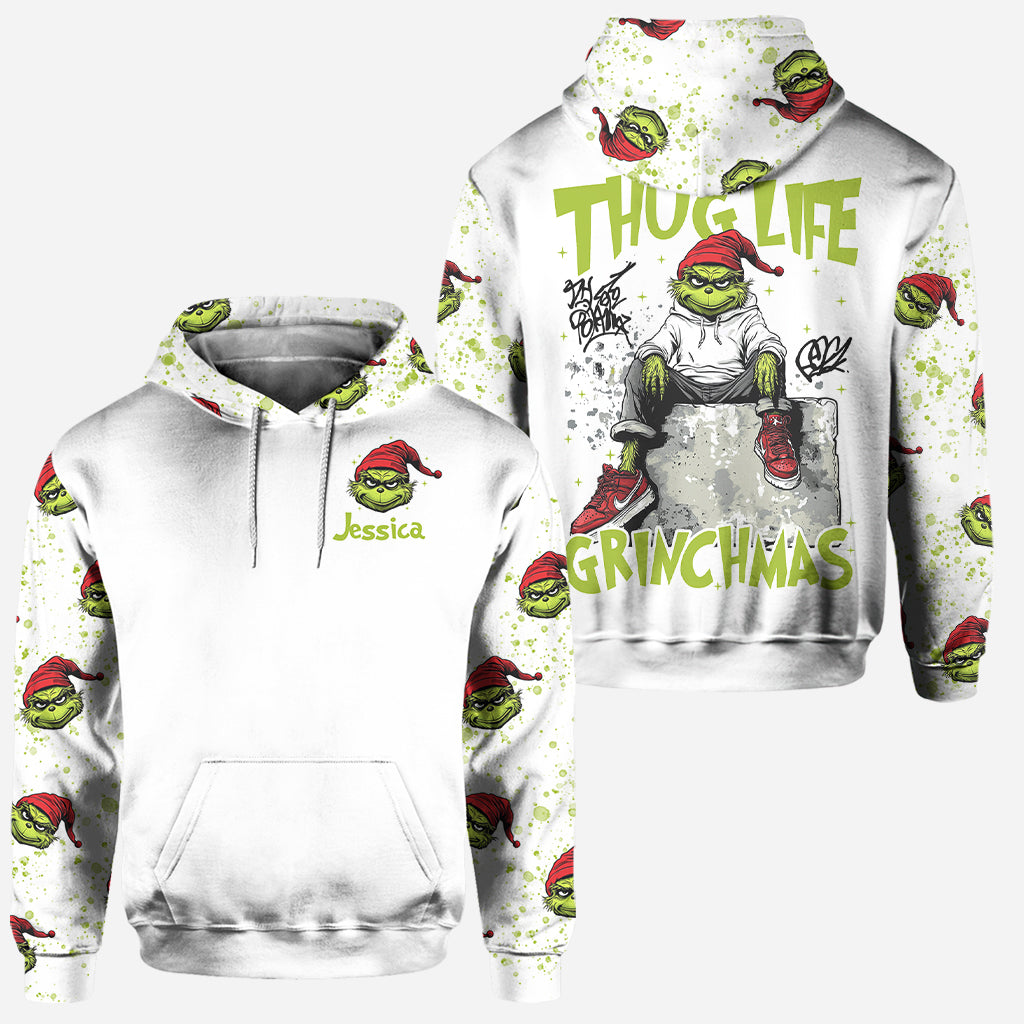 Merry Grinchmas - Personalized Stole Christmas Hoodie and Leggings