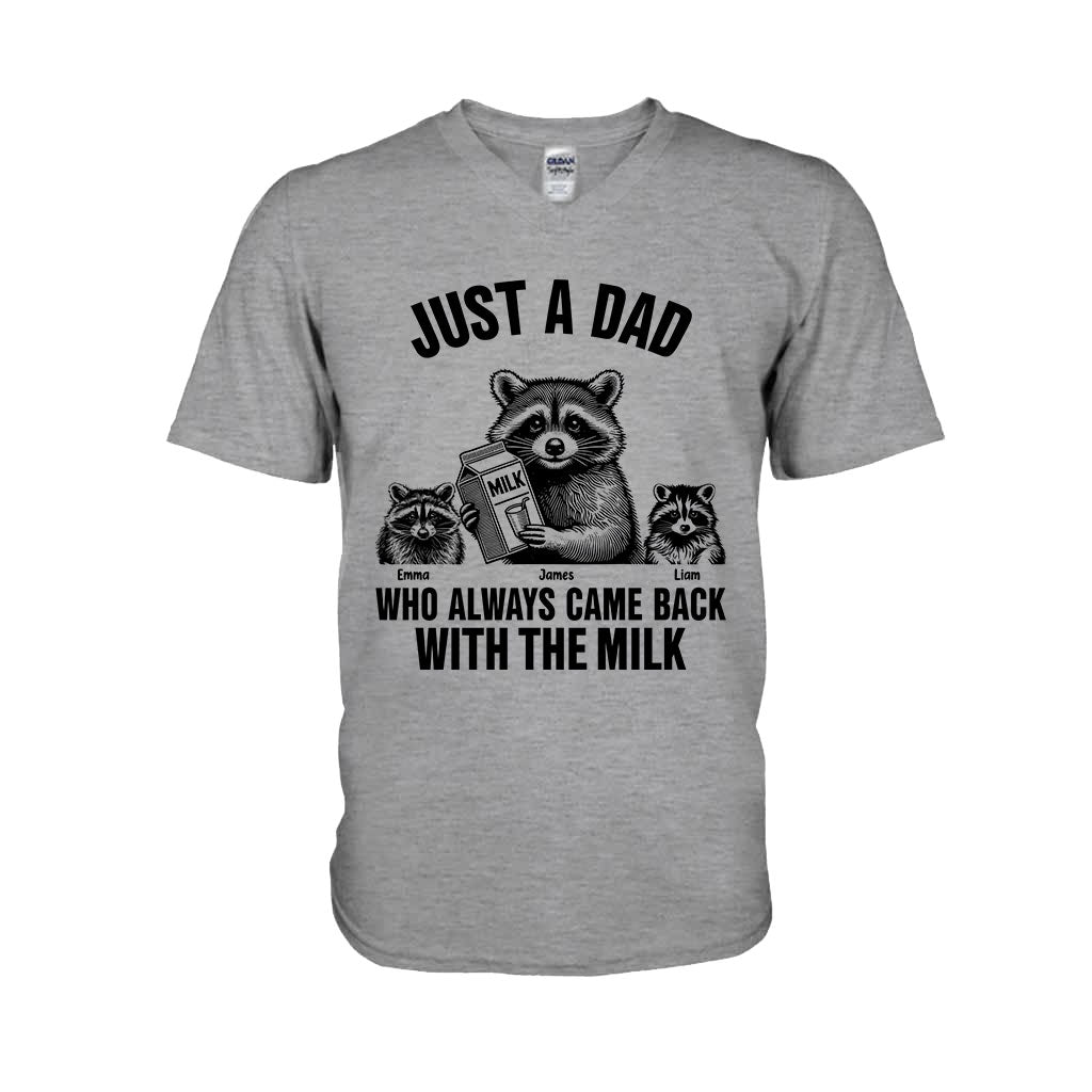 Un papa qui revenait toujours avec le lait - T-shirt et sweat à capuche personnalisés pour papa