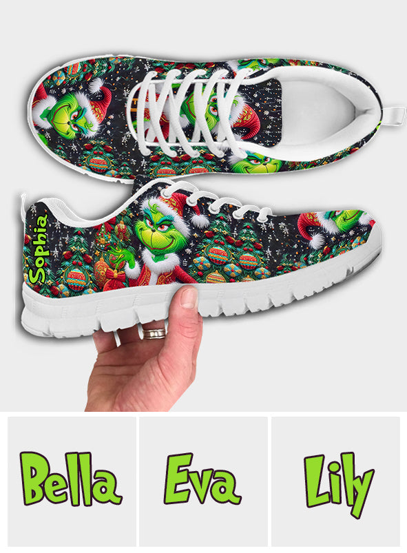 Joyeux Grinchmas - Étole de Noël personnalisée - Baskets