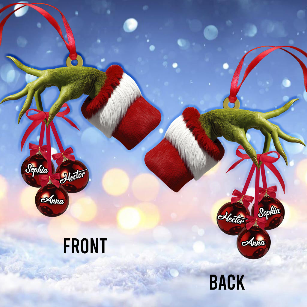 Joyeux Grinchmas - Ornement familial personnalisé