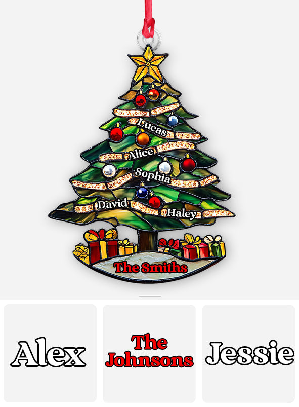 Joyeux Noël - Ornement de Noël personnalisé pour la famille