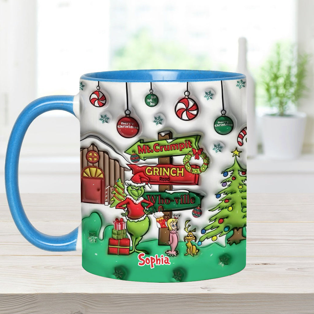 Ho Ho Ho - Personalized Stole Christmas Accent Mug