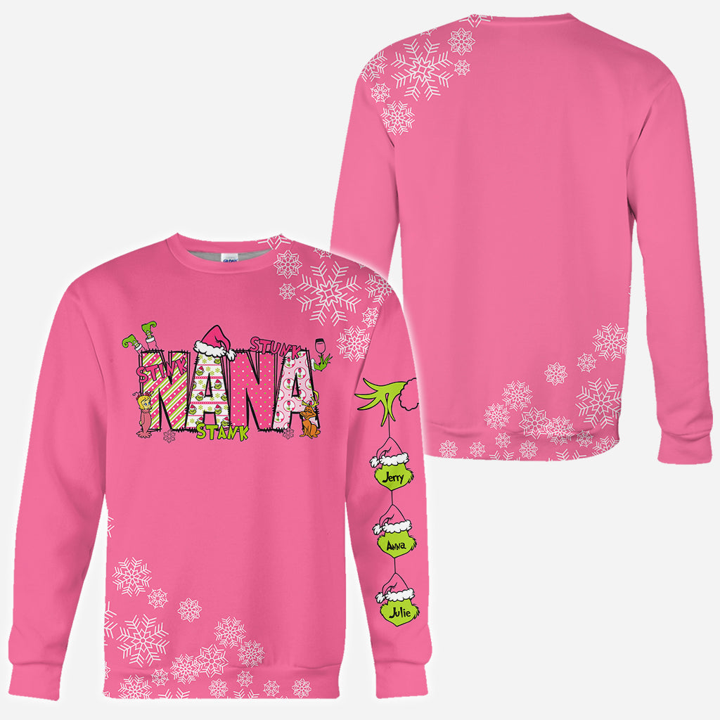 Grand-mère Grincheuse - T-shirt personnalisé « Vol de Noël »