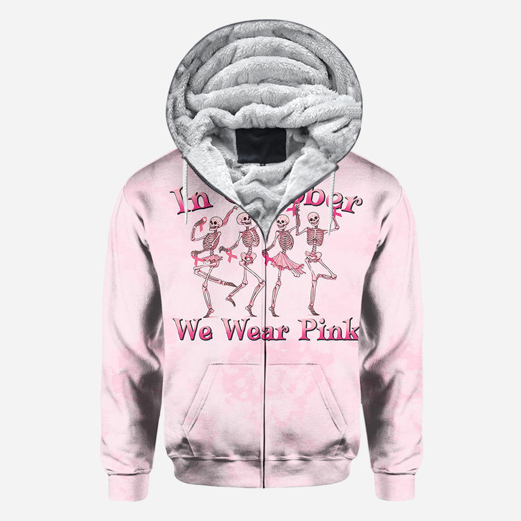 En octobre, on porte du rose - T-shirt personnalisé intégral pour la sensibilisation au cancer du sein