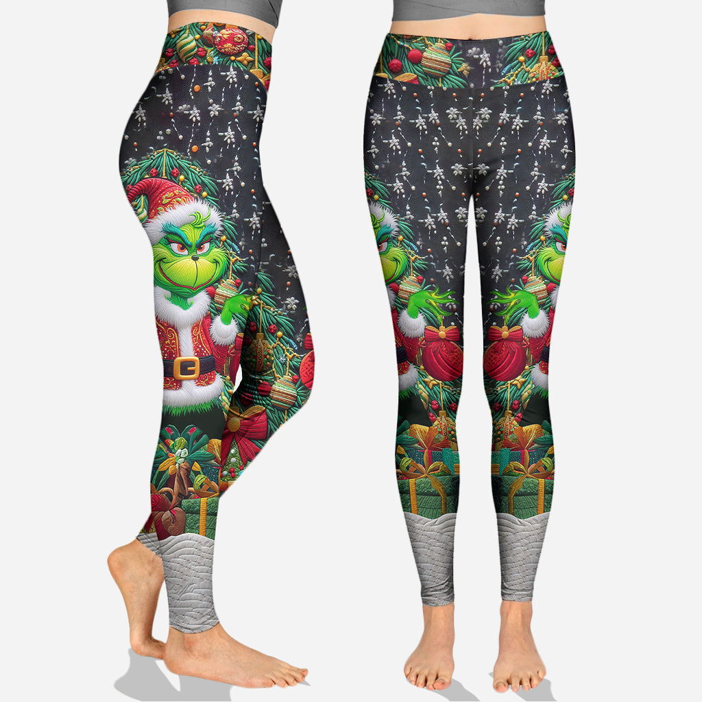 Merry Grinchmas - Personalized Stole Christmas Hoodie and Leggings