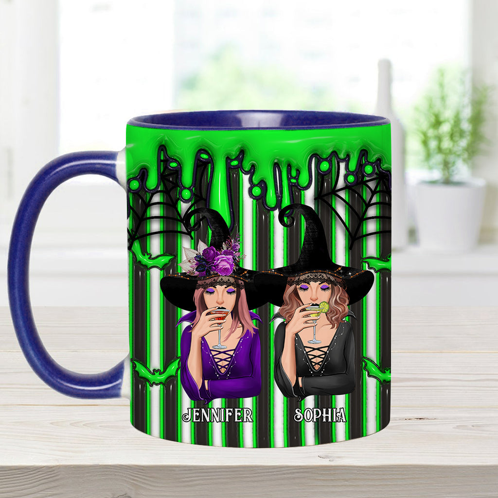 We're Strange and Unusual - Personalized Bestie Accent Mug