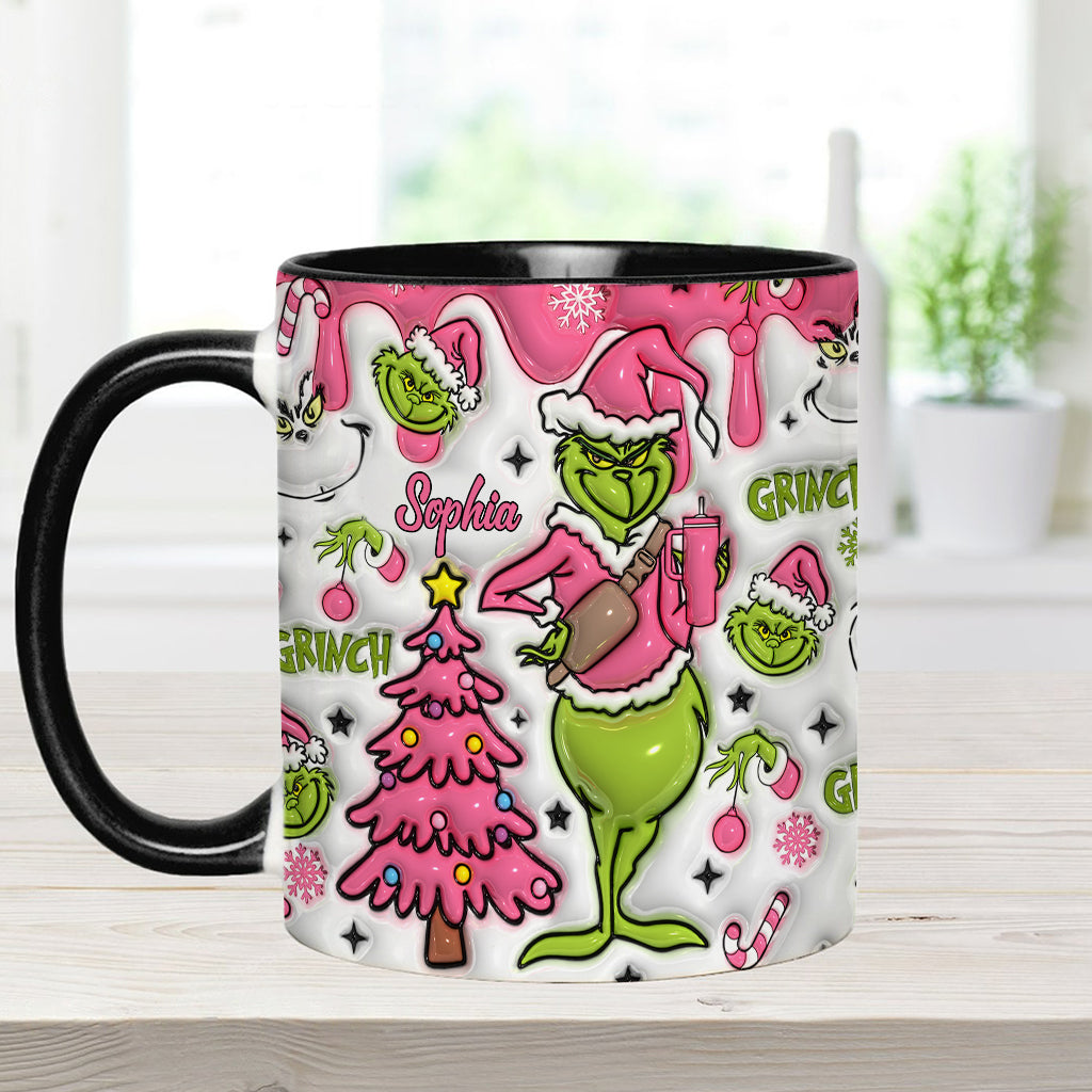 Merry Grinchmas - Personalized Stole Christmas Accent Mug