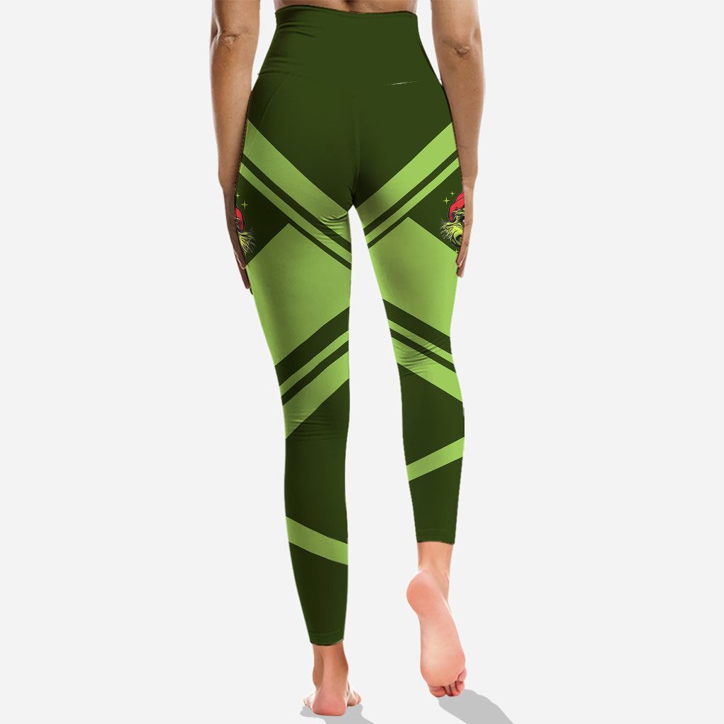 Merry Grinchmas - Personalized Stole Christmas Hoodie and Leggings