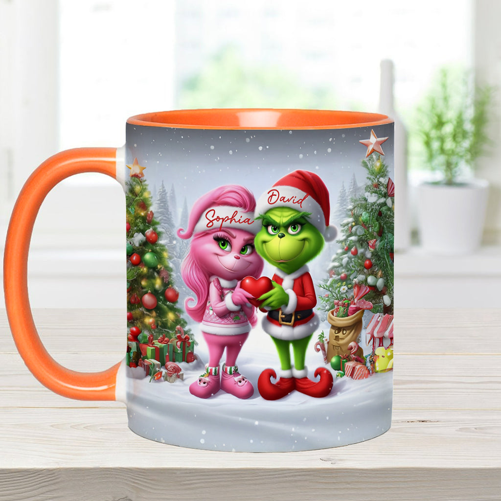Merry Grinchmas - Personalized Stole Christmas Accent Mug