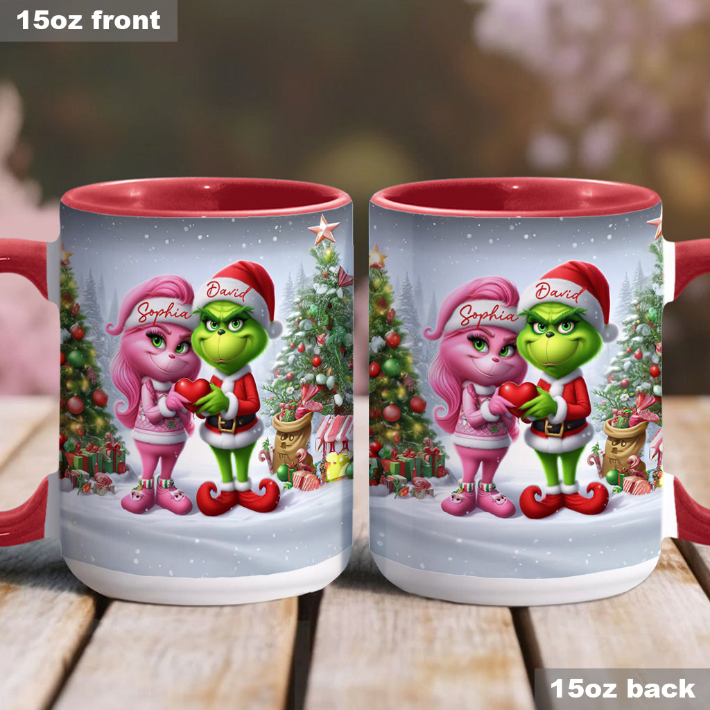 Merry Grinchmas - Personalized Stole Christmas Accent Mug