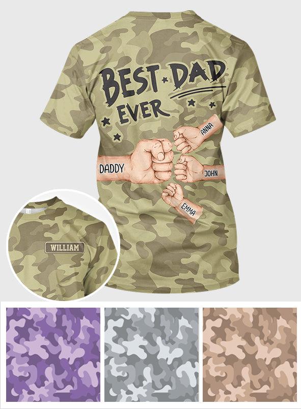 Meilleur papa du monde - T-shirt personnalisé pour papa