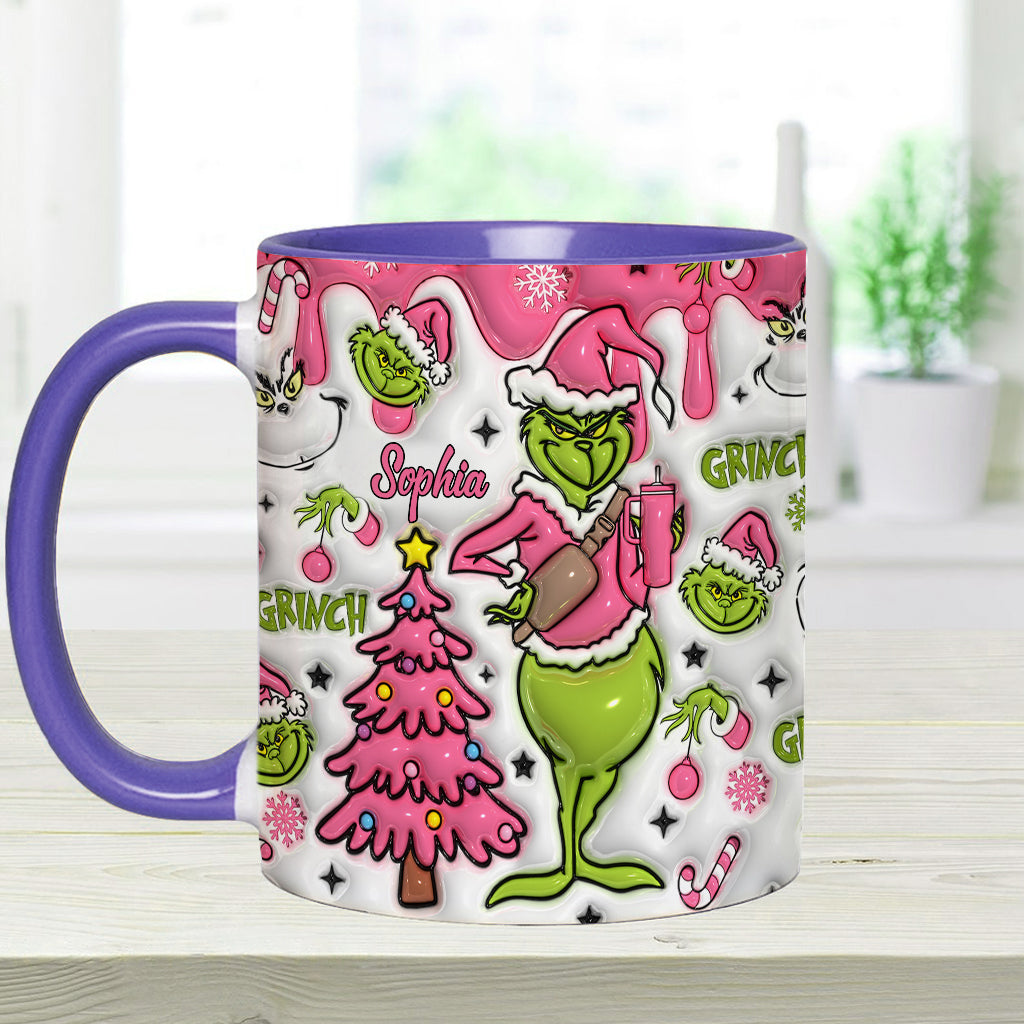 Merry Grinchmas - Personalized Stole Christmas Accent Mug