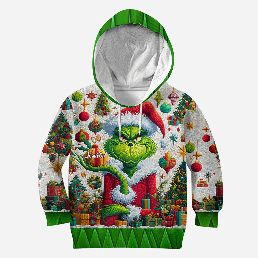 Merry Grinchmas - Personalized Stole Christmas Hoodie and Leggings