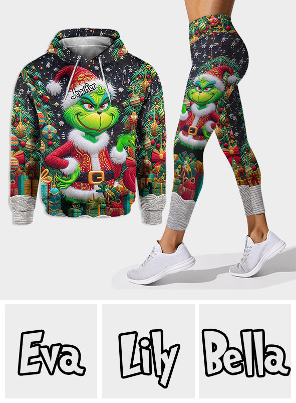 Merry Grinchmas - Personalized Stole Christmas Hoodie and Leggings