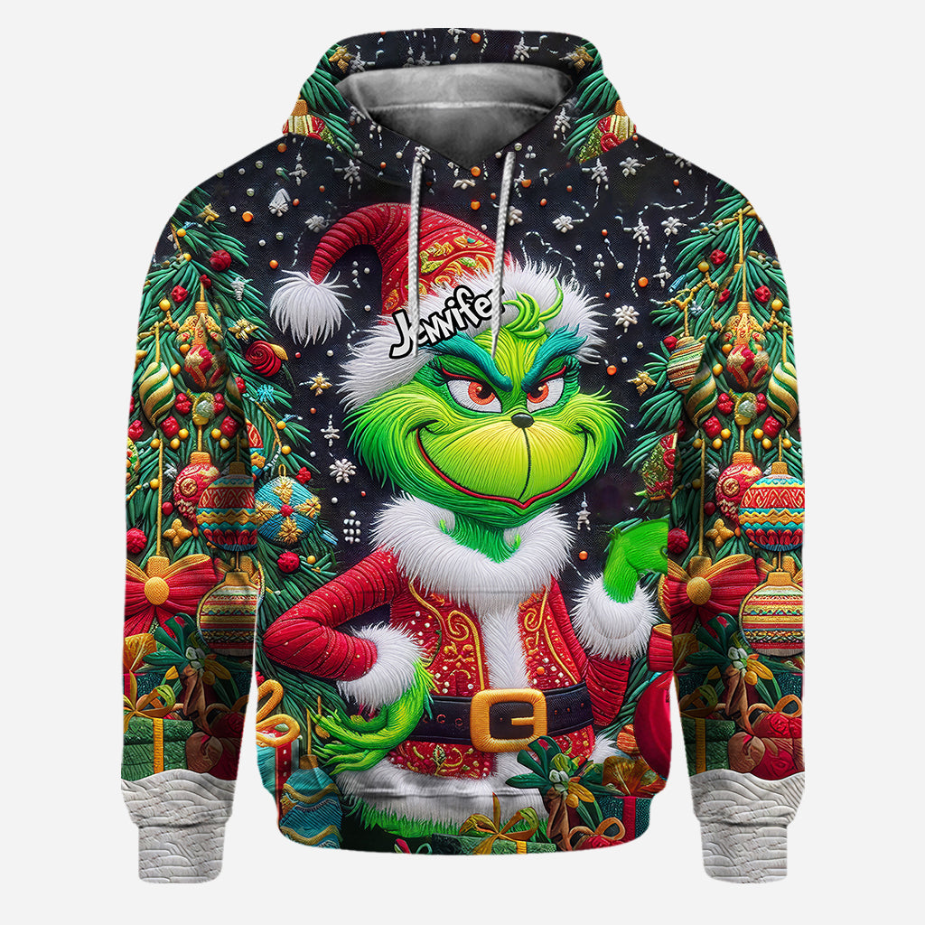 Merry Grinchmas - Personalized Stole Christmas Hoodie and Leggings