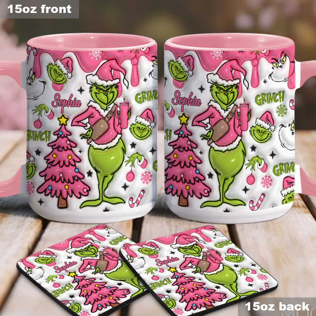 Merry Grinchmas - Personalized Stole Christmas Accent Mug