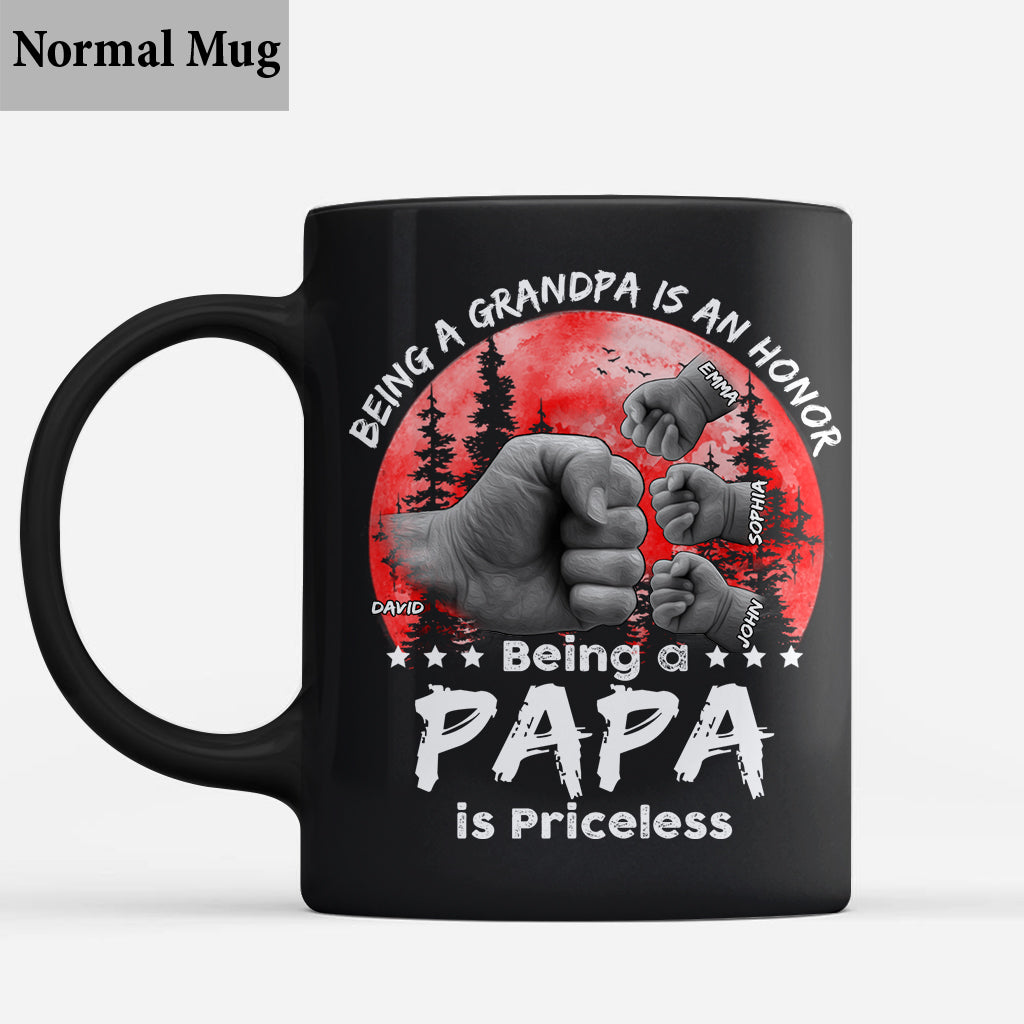Mug personnalisé Père-Fils Lueur Rouge - Mug Papa