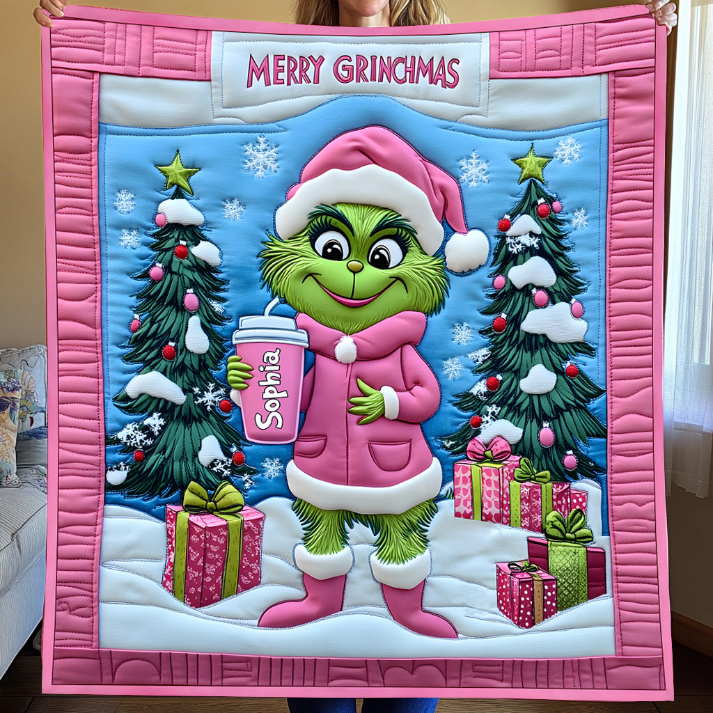 La Dame Verte Grinch - Étole de Noël personnalisée