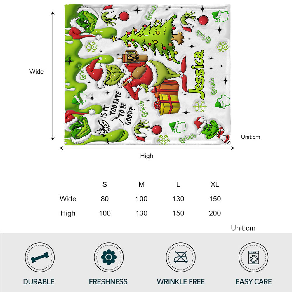 Joyeux Grinchmas - Étole de Noël personnalisée