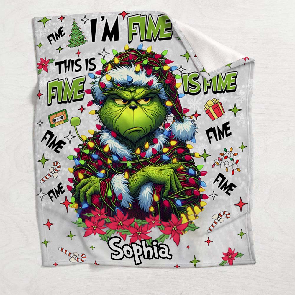 Tout va bien, je vais bien - Couverture de Noël étole personnalisée
