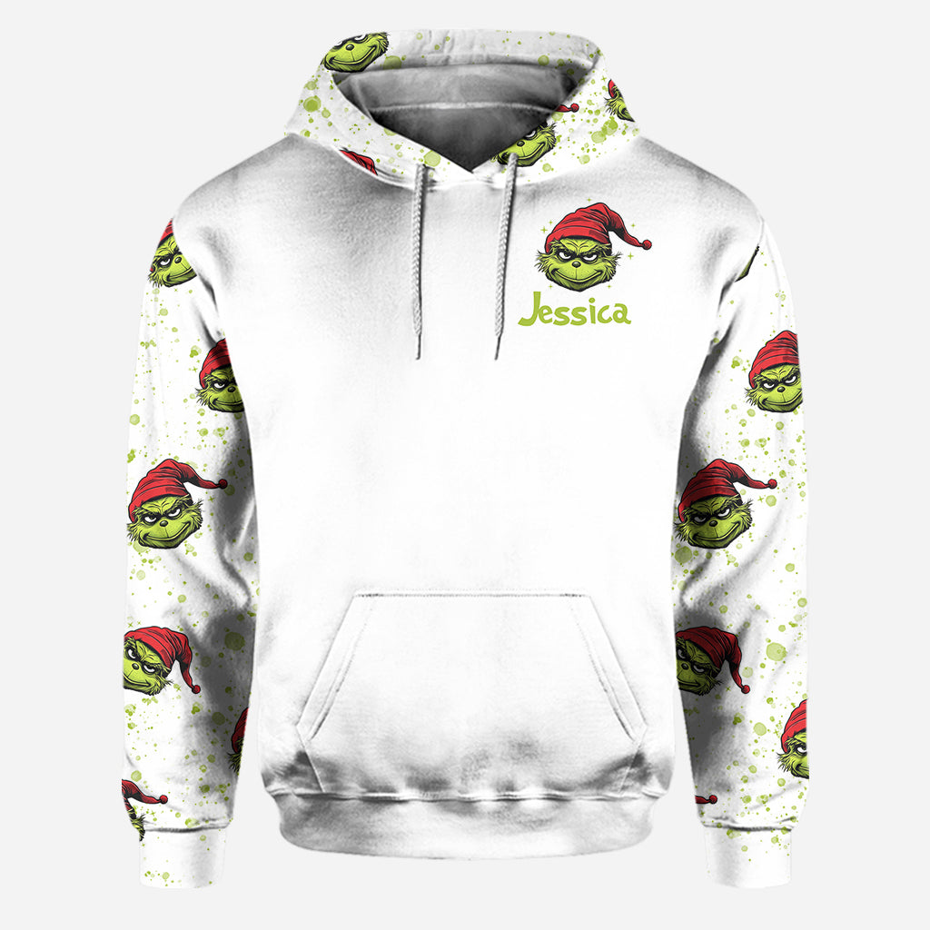 Merry Grinchmas - Personalized Stole Christmas Hoodie and Leggings