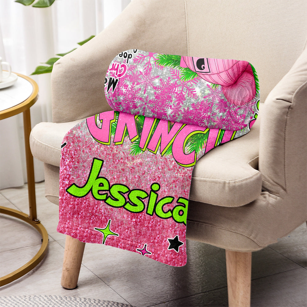 Joyeux Grinchmas - Étole de Noël personnalisée