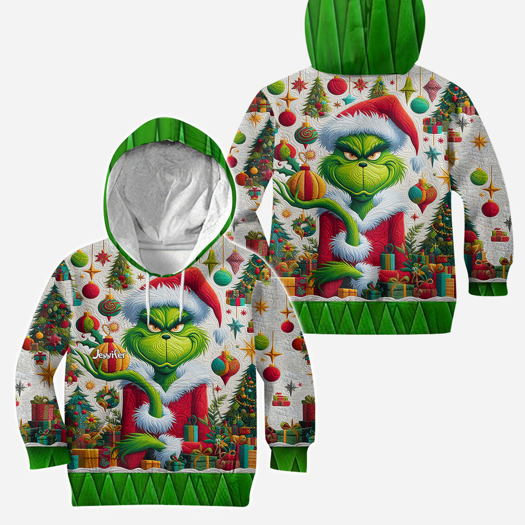 Merry Grinchmas - Personalized Stole Christmas Hoodie and Leggings