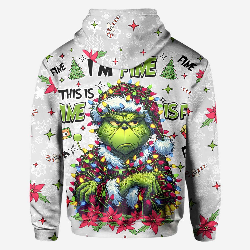 It's Fine I'm Fine - Personalized Stole Christmas All Over Shirt