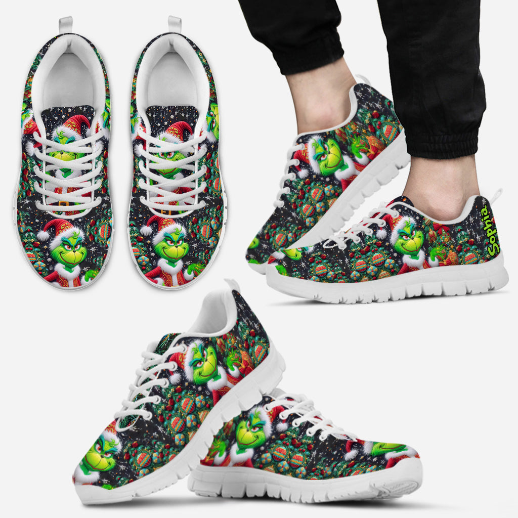 Joyeux Grinchmas - Étole de Noël personnalisée - Baskets