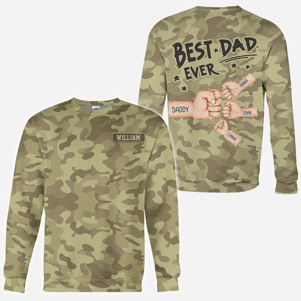 Meilleur papa du monde - T-shirt personnalisé pour papa