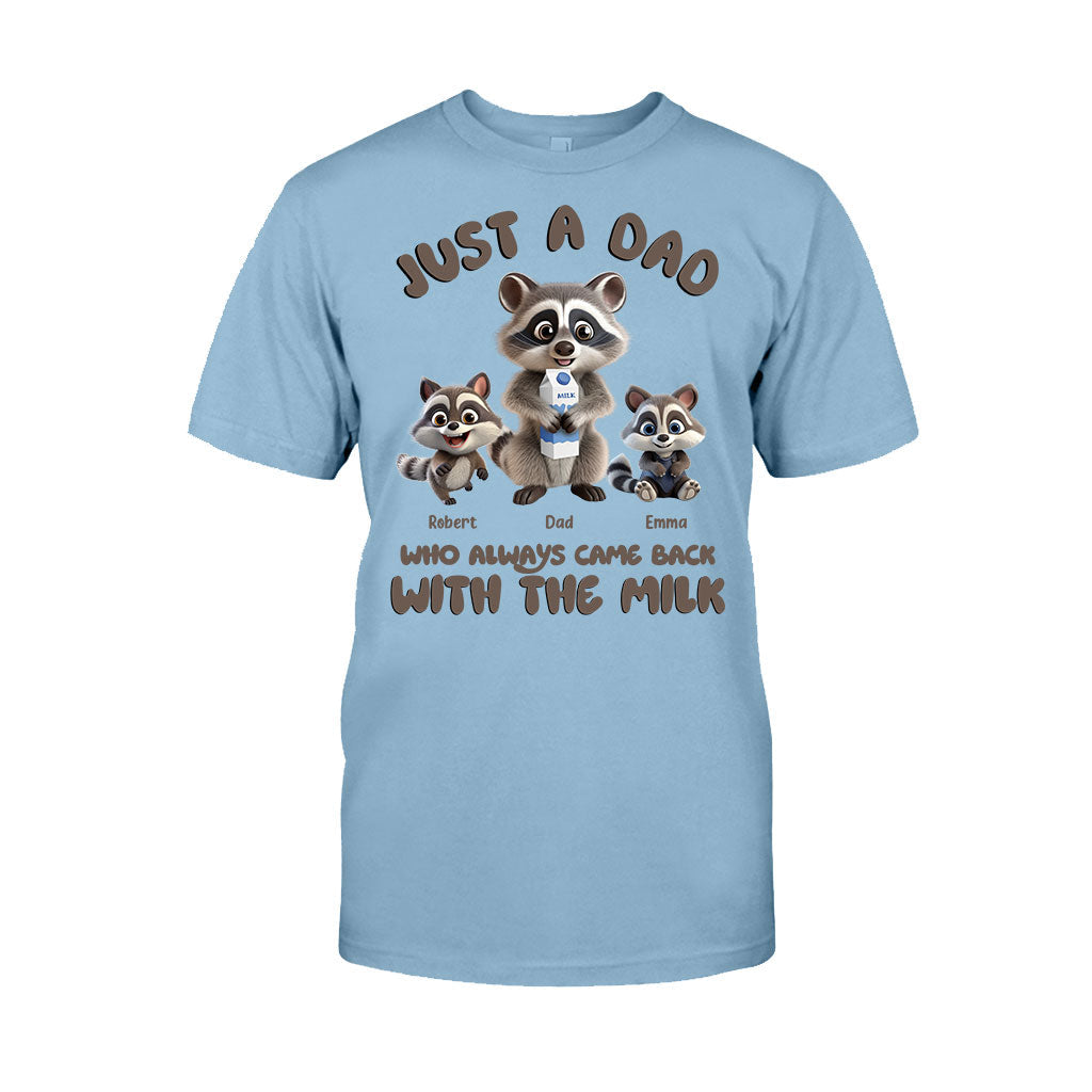 Un papa qui revenait toujours avec le lait - T-shirt et sweat à capuche personnalisés pour papa
