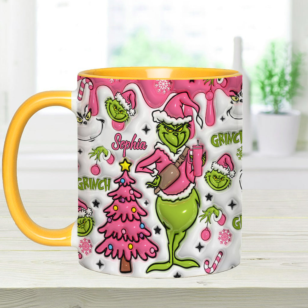 Merry Grinchmas - Personalized Stole Christmas Accent Mug