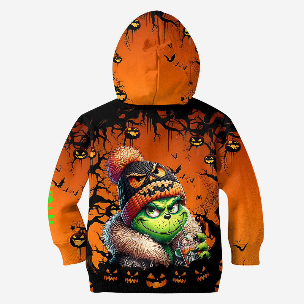 Green Halloween - Personalized Stole Christmas Hoodie and Leggings