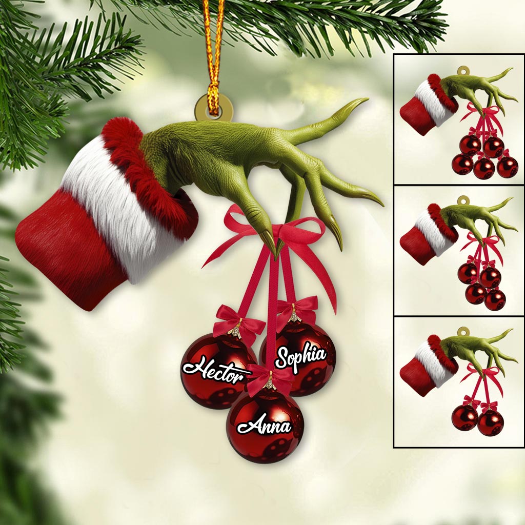 Joyeux Grinchmas - Ornement familial personnalisé