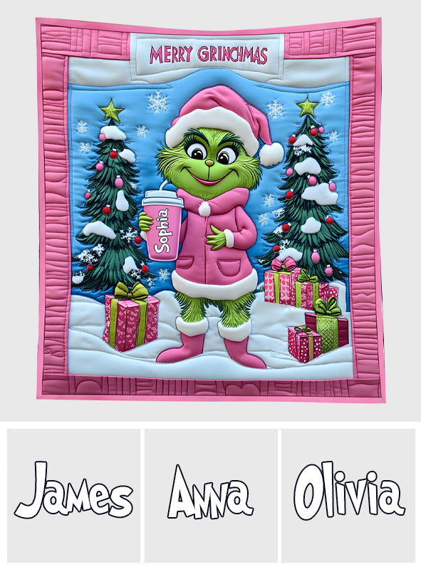 La Dame Verte Grinch - Étole de Noël personnalisée