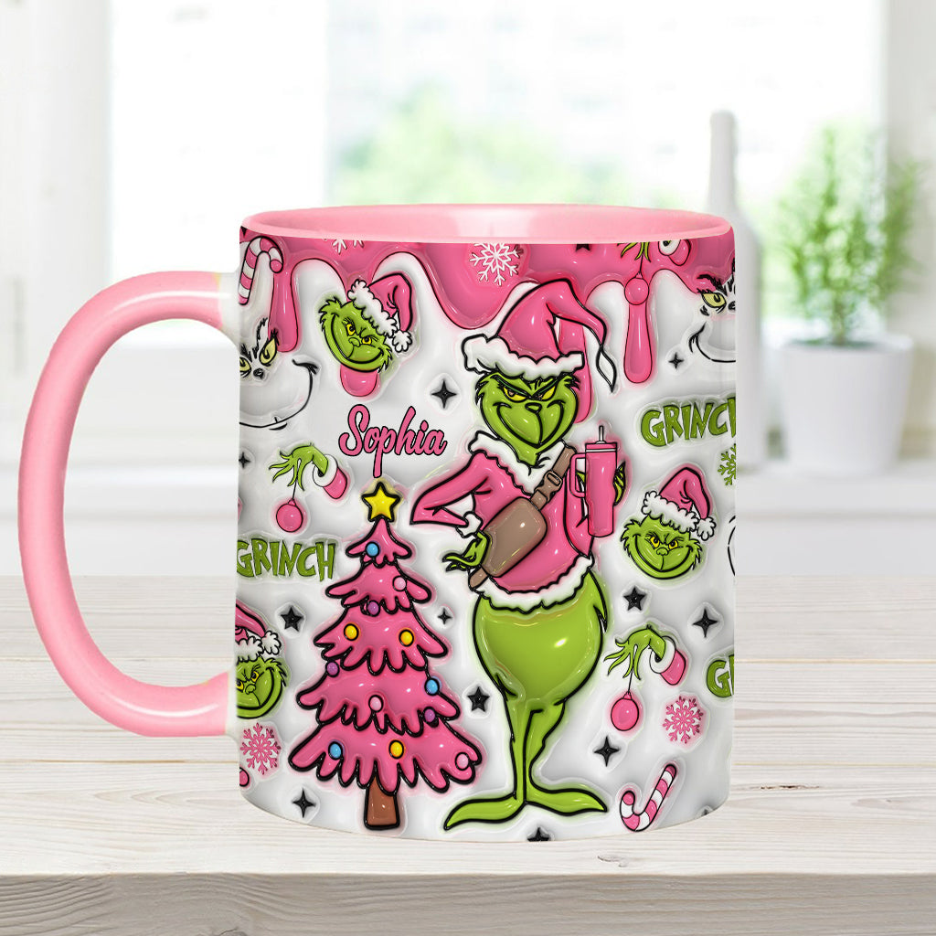 Merry Grinchmas - Personalized Stole Christmas Accent Mug
