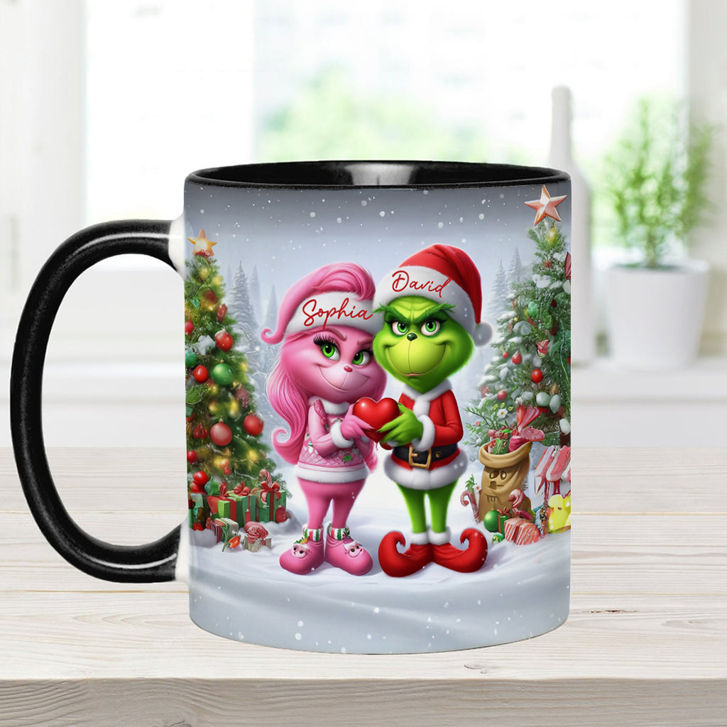 Merry Grinchmas - Personalized Stole Christmas Accent Mug