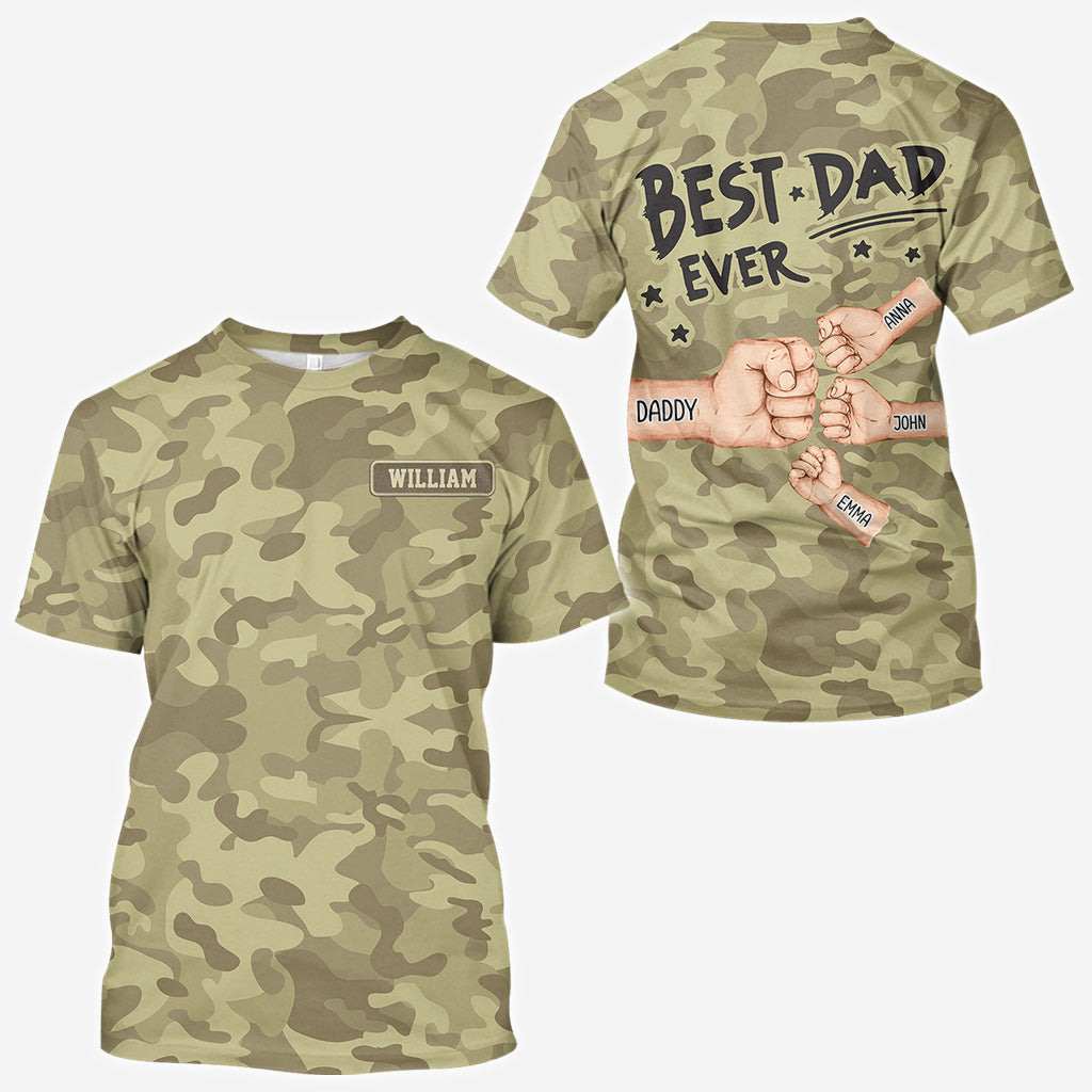 Meilleur papa du monde - T-shirt personnalisé pour papa