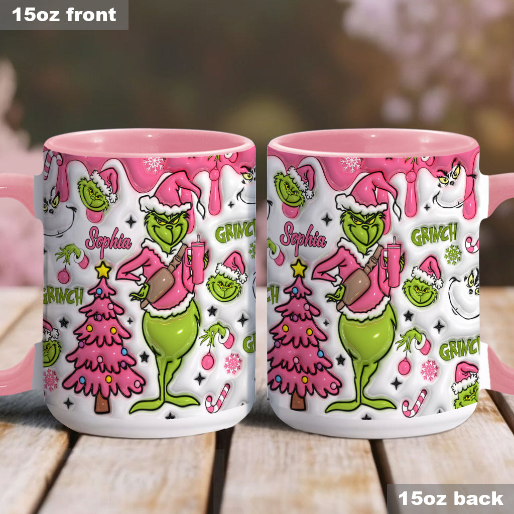Merry Grinchmas - Personalized Stole Christmas Accent Mug