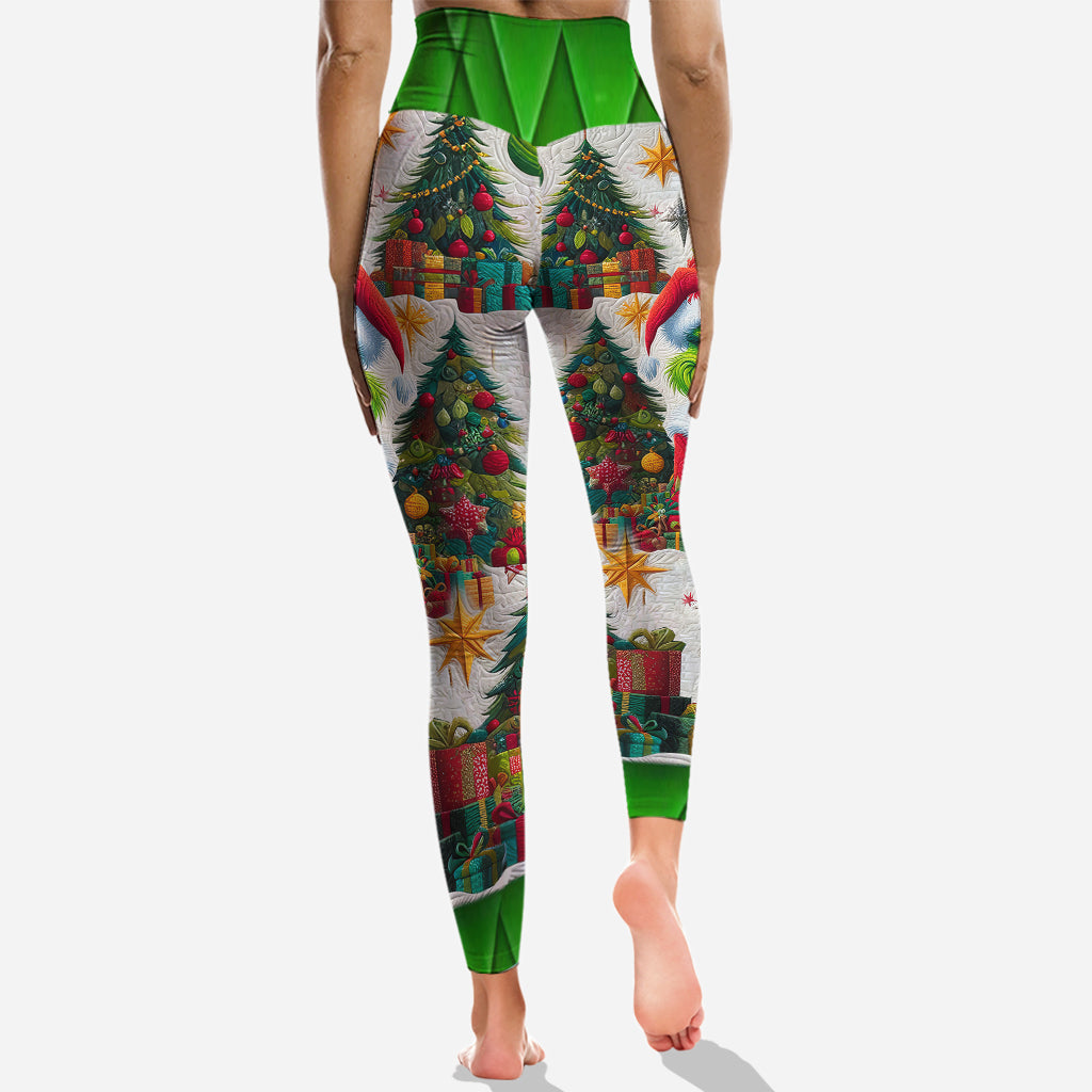 Merry Grinchmas - Personalized Stole Christmas Hoodie and Leggings