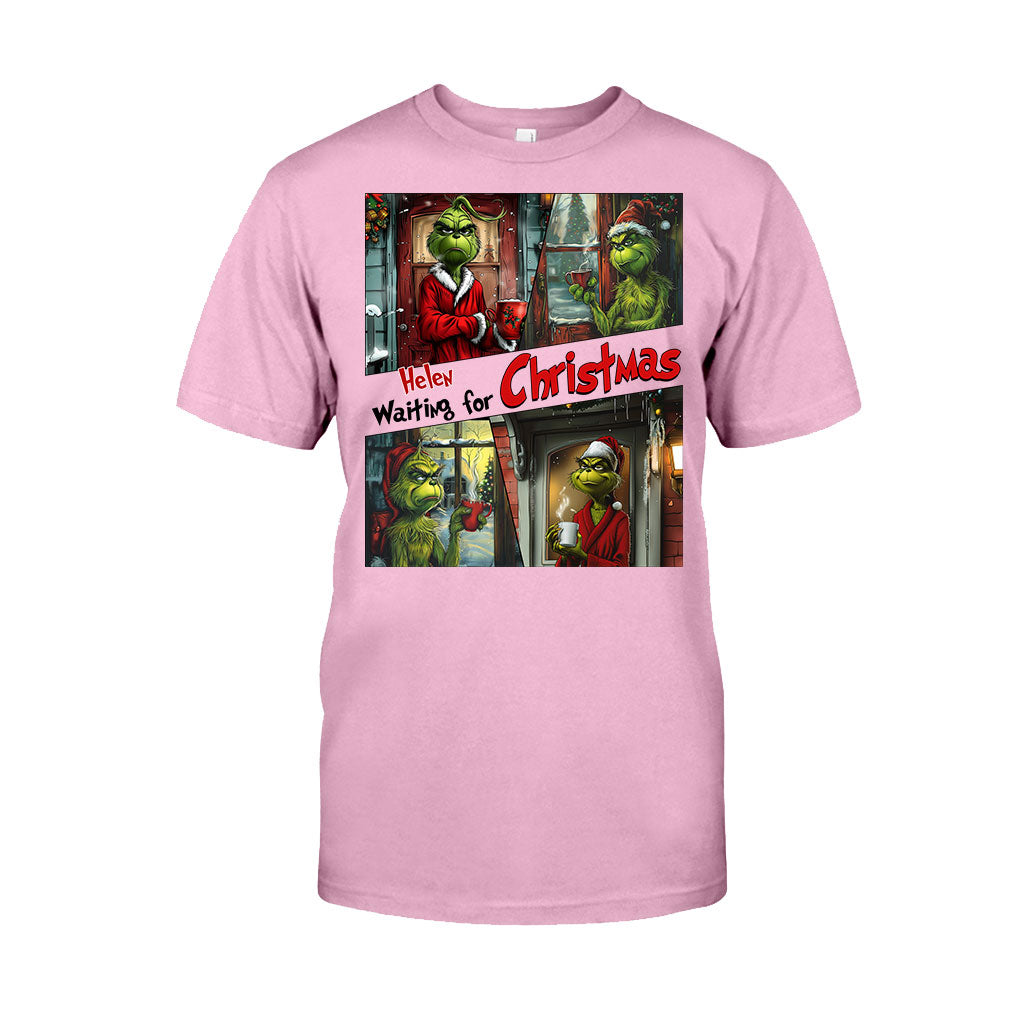 En attendant Noël - T-shirt et sweat à capuche personnalisés « Étole de Noël »