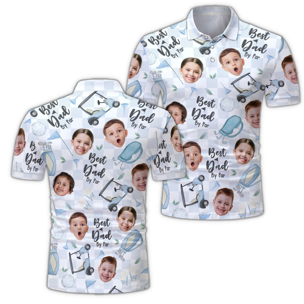 Meilleur papa de loin - Polo de golf personnalisé