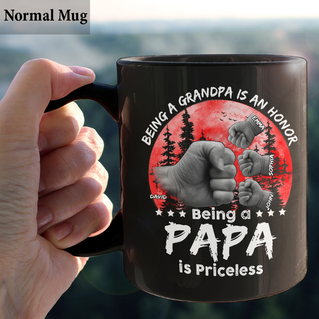 Mug personnalisé Père-Fils Lueur Rouge - Mug Papa