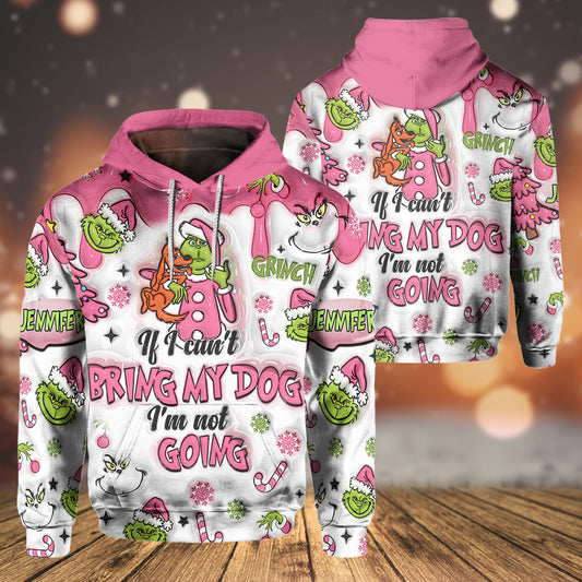 Si je ne peux pas emmener mon chien - T-shirt personnalisé « Vol de Noël »