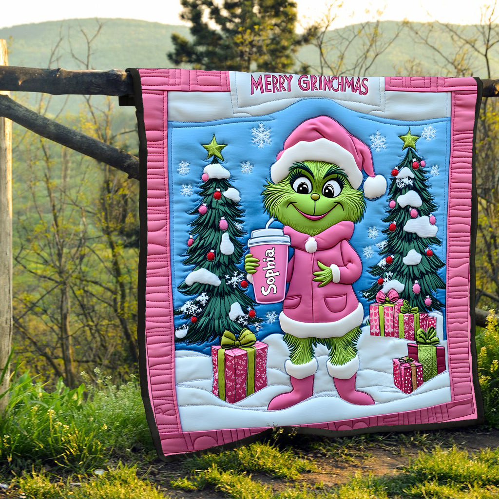 La Dame Verte Grinch - Étole de Noël personnalisée