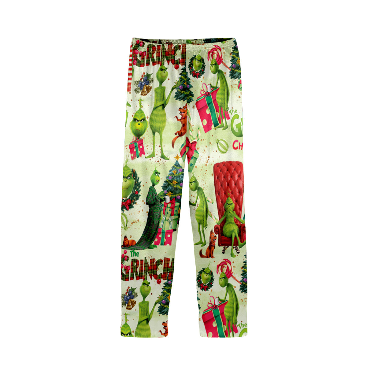 Noël vert - Pyjama de Noël personnalisé avec étole et boutons