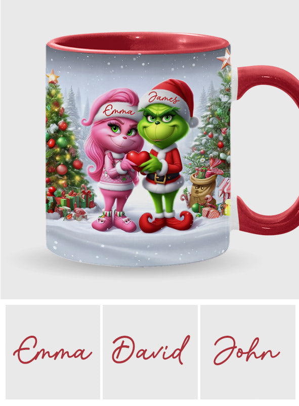 Merry Grinchmas - Personalized Stole Christmas Accent Mug
